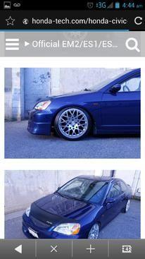 i have a 01 ex sedan .i would like to know what lowering springs would give me this look with 18 inch rims