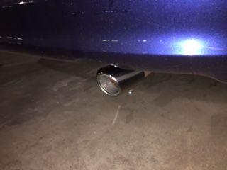 OEM Chrome finisher installed