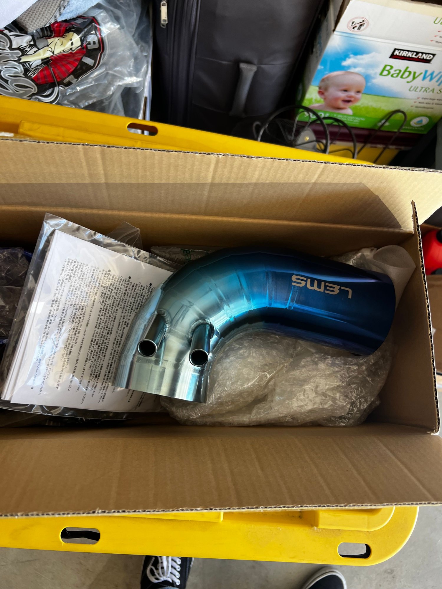 Engine - Intake/Fuel - LEMS Blue Titanium Intake Elbow - Used - -1 to 2024  All Models - Yucaipa, CA 92399, United States