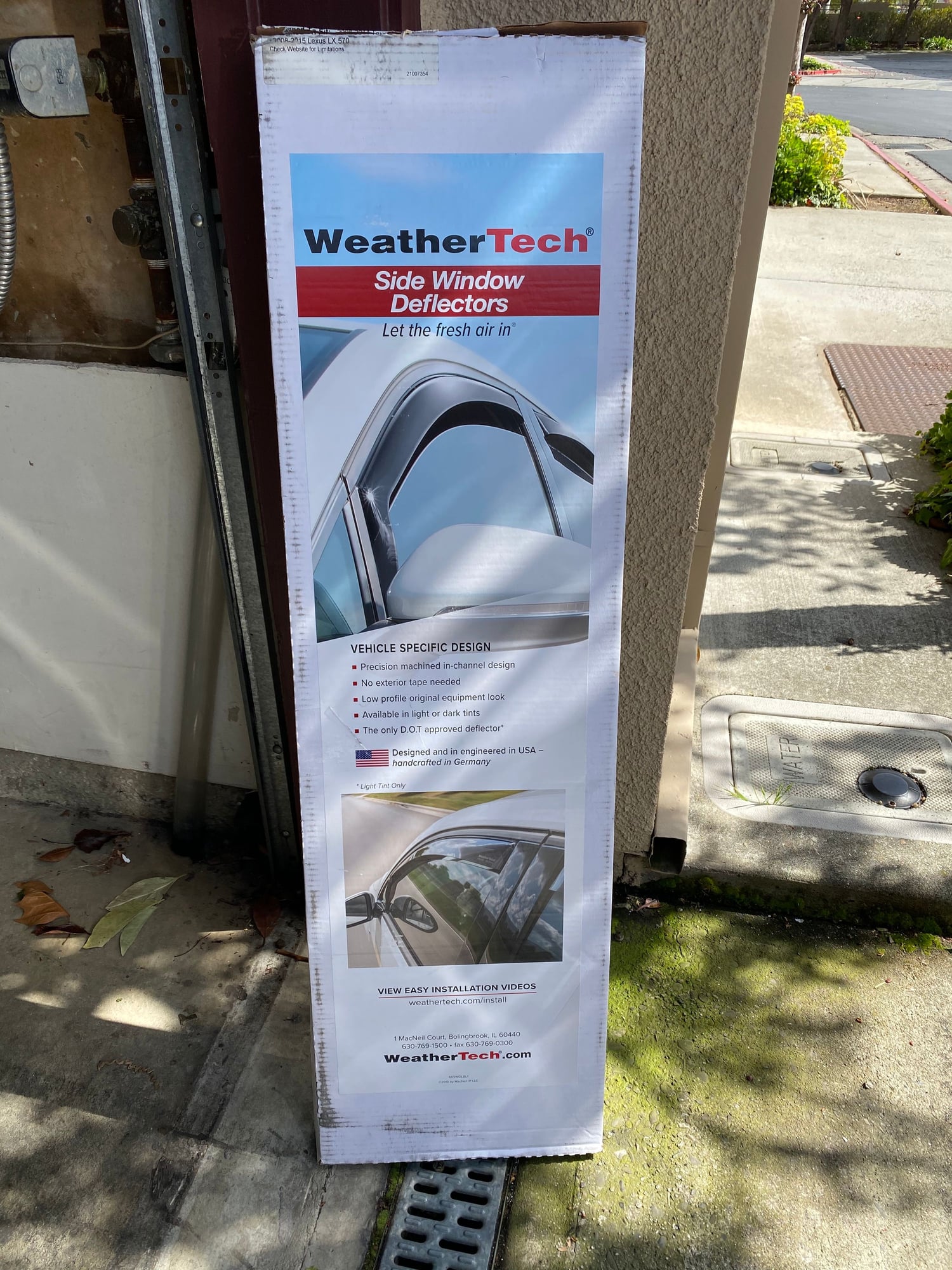 Accessories - WeatherTech Window Visors / Deflector - Used - 2008 to 2021 Lexus LX570 - Palo Alto, CA 94022, United States
