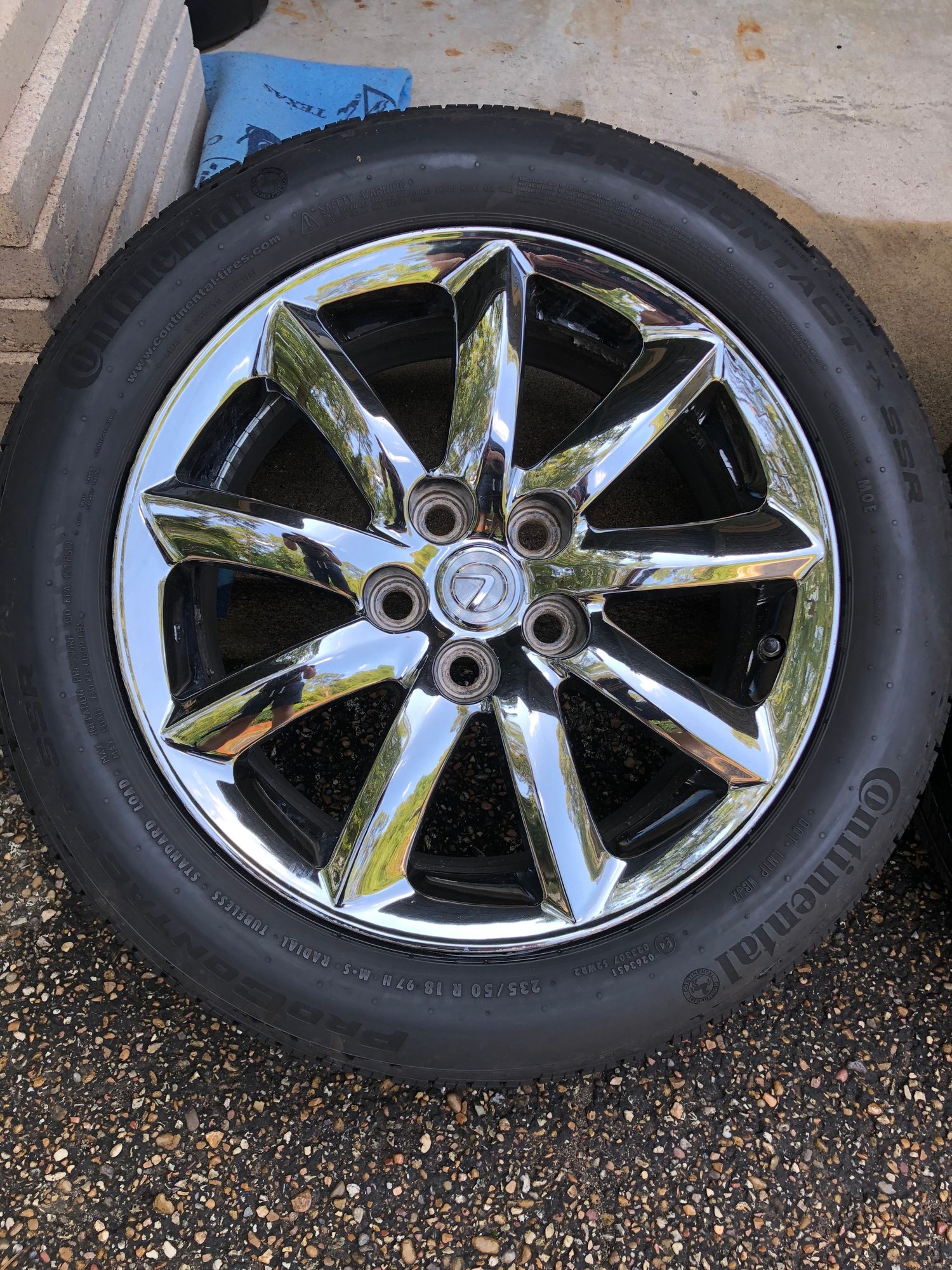 Wheels and Tires/Axles - LS460 Chrome 18" Wheels + Tires + TPMS - Used - 2007 to 2017 Lexus LS460 - Tyler, TX 75701, United States