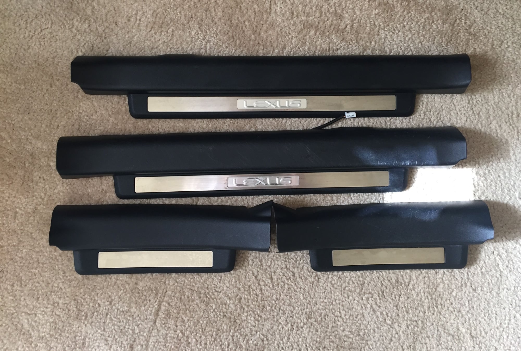 Interior/Upholstery - FS: 06-13 IS Black Door Sills with White LED Illumination - Used - 2006 to 2013 Lexus IS250 - 2006 to 2013 Lexus IS350 - 2006 to 2013 Lexus IS F - Nva, VA 22209, United States