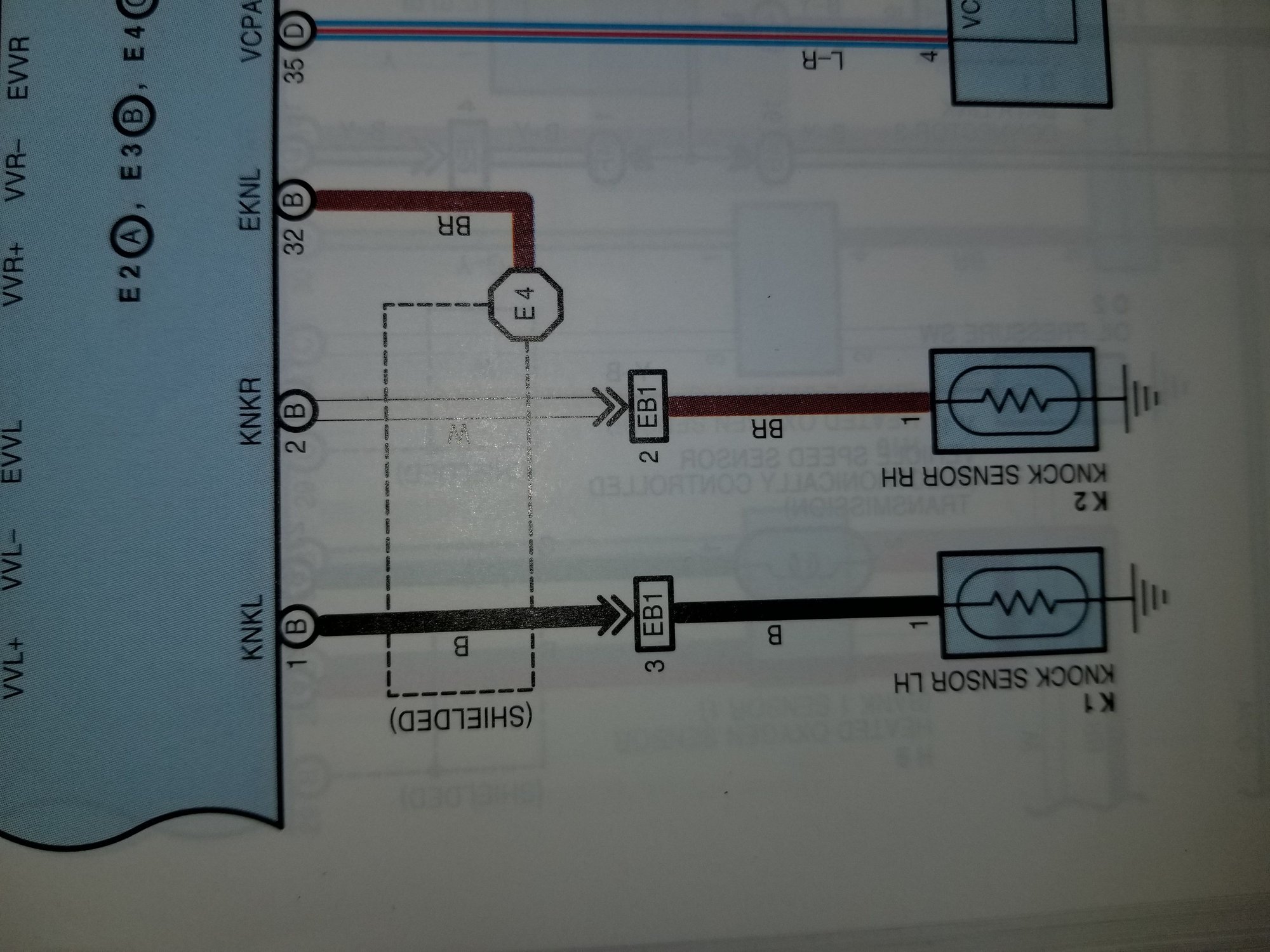 Rodent ate knock sensor wire at base of the plug 02 SC 430 ... lexus sc430 knock sensor diagram 