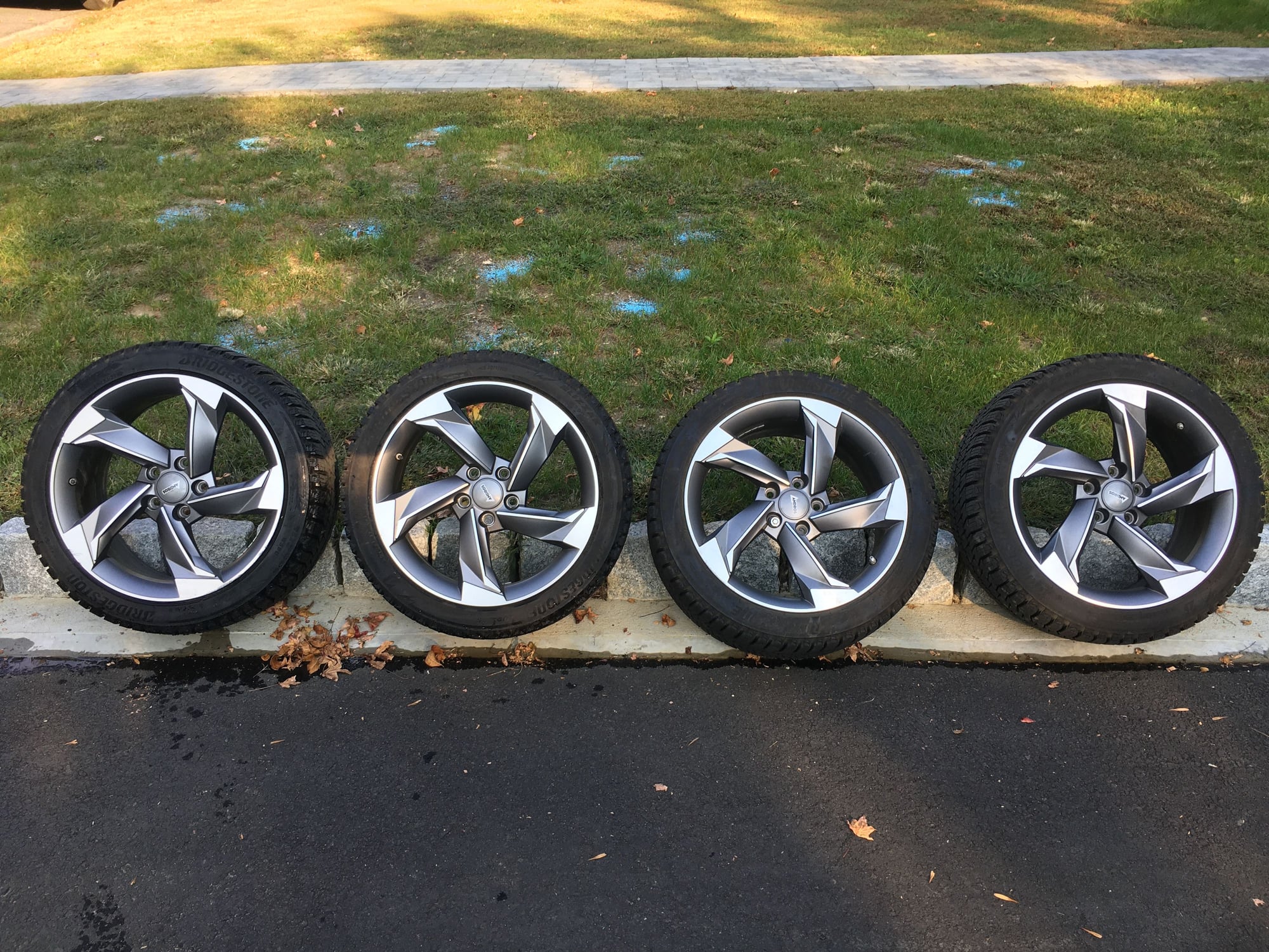 Wheels and Tires/Axles - Bridgestone Blizzak WS90 225/45/R18 + Andros R10 Winter Tire & Rim Package + TPMS - Used - 2008 to 2014 Lexus IS F - All Years Lexus IS - Brooklyn, NY 11230, United States