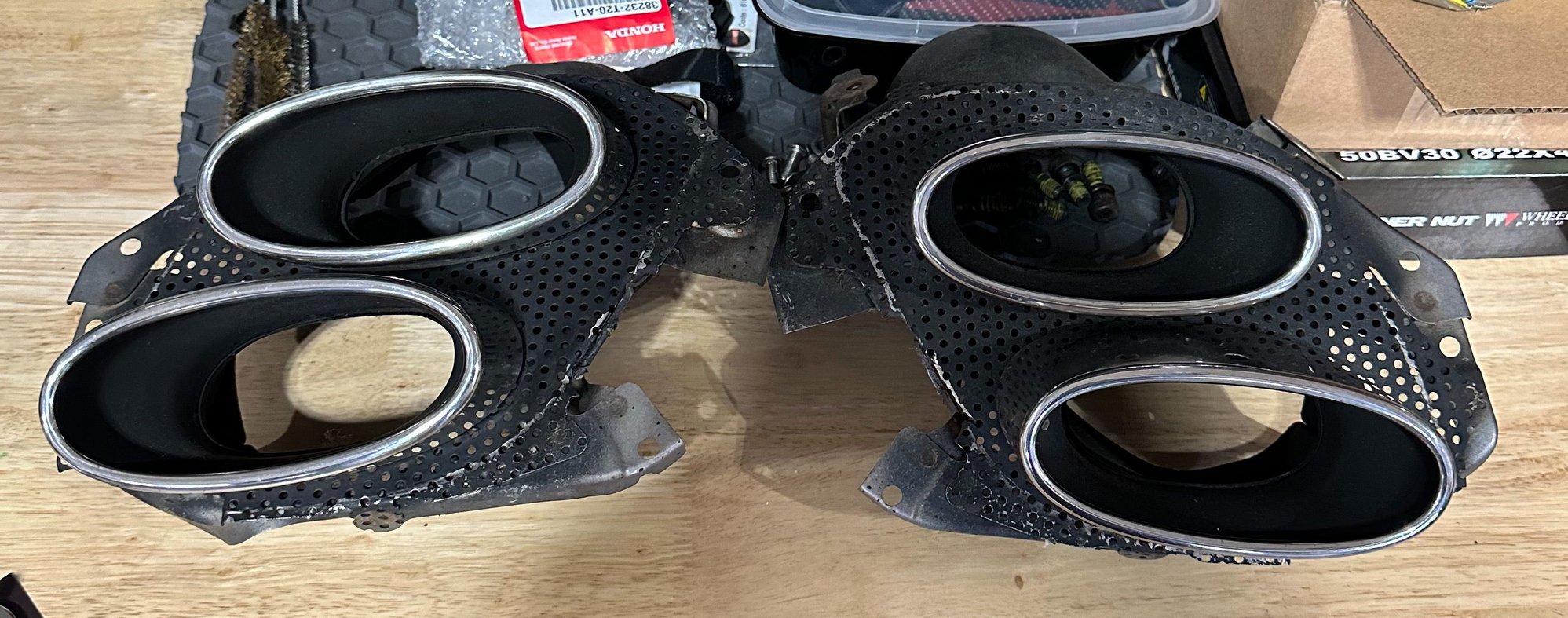 Engine - Exhaust - OEM ISF quad exhaust tips - Used - -1 to 2025  All Models - Wadsworth, OH 44281, United States