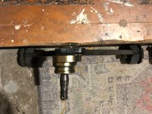 Normal passenger side upper control arm