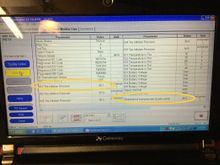 Note the circled values...i dropped the pressure below the threshold value and the light comes on.