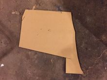 This small piece was all that was left of the 4x8 sheet we started with on rebuilding the trunk.  Probably 1/3 was mistakes etc.