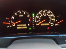 all dash lights work perfecting, including the on board computer