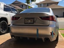 Test fitting my new rear diffuser by mv tuning