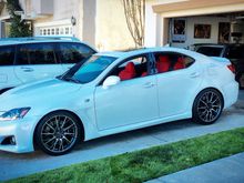 Wanted a clean OEM type look but also wanted wider wheels... Decided on some RCF wheels for my ISF. 😎