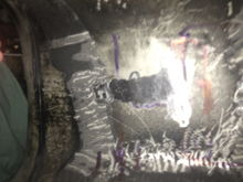 Had to press the roof of the tunnel upwards ca 10-20mm(1/2")  where the gear box hit the tunnel.