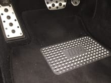Silver Heel Mat (I think this compliments our OEM pedals a lot!)