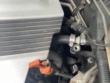 Located near tranny dipstick between engine and firewall