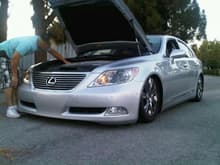 LS460 TUCKED and SLAMMED on megan coilovers