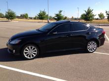 2009 IS 250 AWD,  Black on black