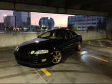 Selfie of my car in a parking :P suspension isn't on yet