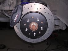Supra TT brakes (rear) with hawk HP pads and stop tech rotors/lines