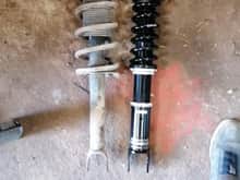BC Racing coilover vs old