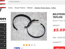 Bilstein Teflon Band for 46mm piston