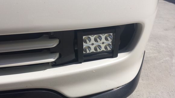 Attempt at making a base to mount some led pods as fogs.