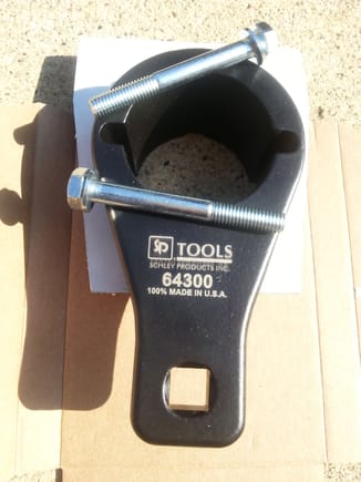 Tool with fasteners provided....fantastic quality....the bolts are too long  (hit the plastic cover behind harmonic balancer) for 1998-2000 LS400  however. ..acquire shorter bolts or use spacers.
Bolts are hardened but would prefer the OEM provided washer head with a separate  washer.