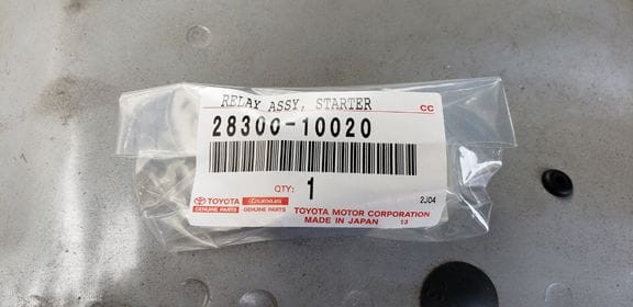 Starter Relay - as received packaging.