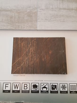 Hardwood look tile choice