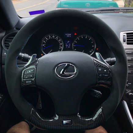 Still one of my favorite mods, very worth it imo. I also like the flat bottom carbon and the rest Alcantara/leather. I personally got alcantara because I plan to reupholstered the arm rest and door panels in alcantar plus it feels so nice just make sure to wash your hands 