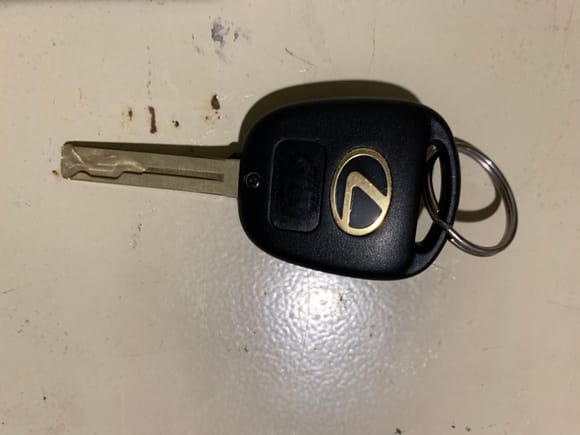 Spare key.  Just for opening doors.  Hid in front bumper in case my key and wallet locked inside car.