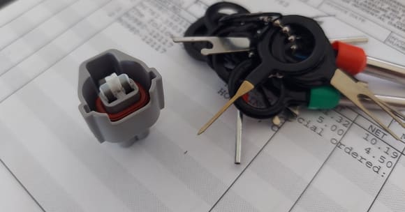 New connector is gray, old ones were black.