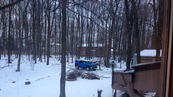 07 FJ Cruiser in Voodoo Blue in my back yard.