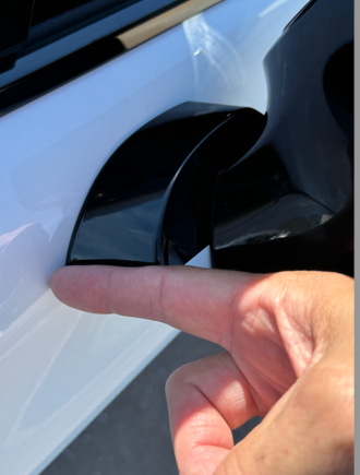 The power folding mirror base plate, appears to be the same as the ones that came on the car..