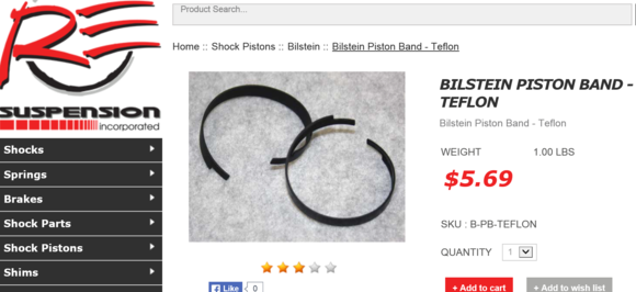 Bilstein Teflon Band for 46mm piston