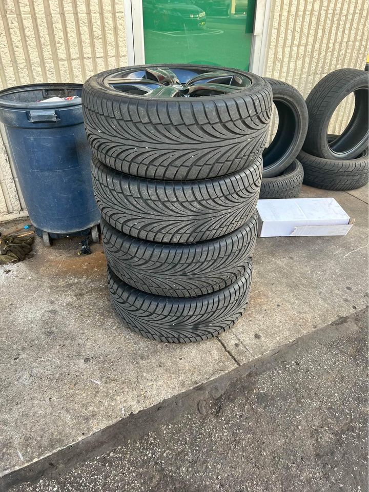 Wheels and Tires/Axles - 18” Oem gs430 rims (painted black) w new 245/40/18 tires $600 - Used - 0  All Models - Port Richey, FL 34652, United States