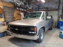 Freshly painted grill with new lights