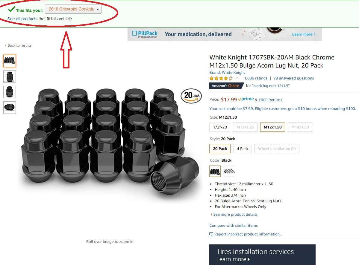 Black Lug Nuts for a C6 Corvette CorvetteForum Chevrolet Corvette