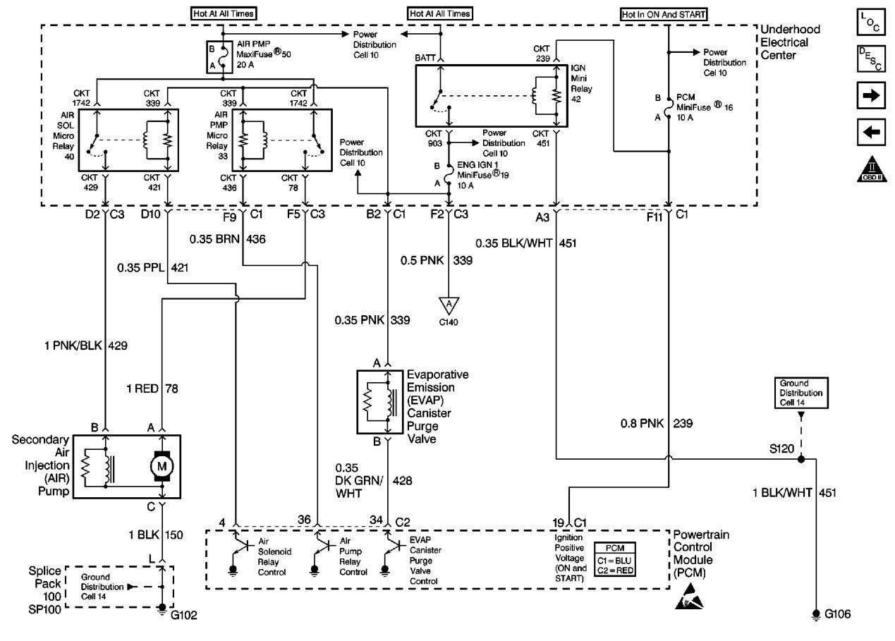 Wiring diagram for 99 secondary air pump system - CorvetteForum