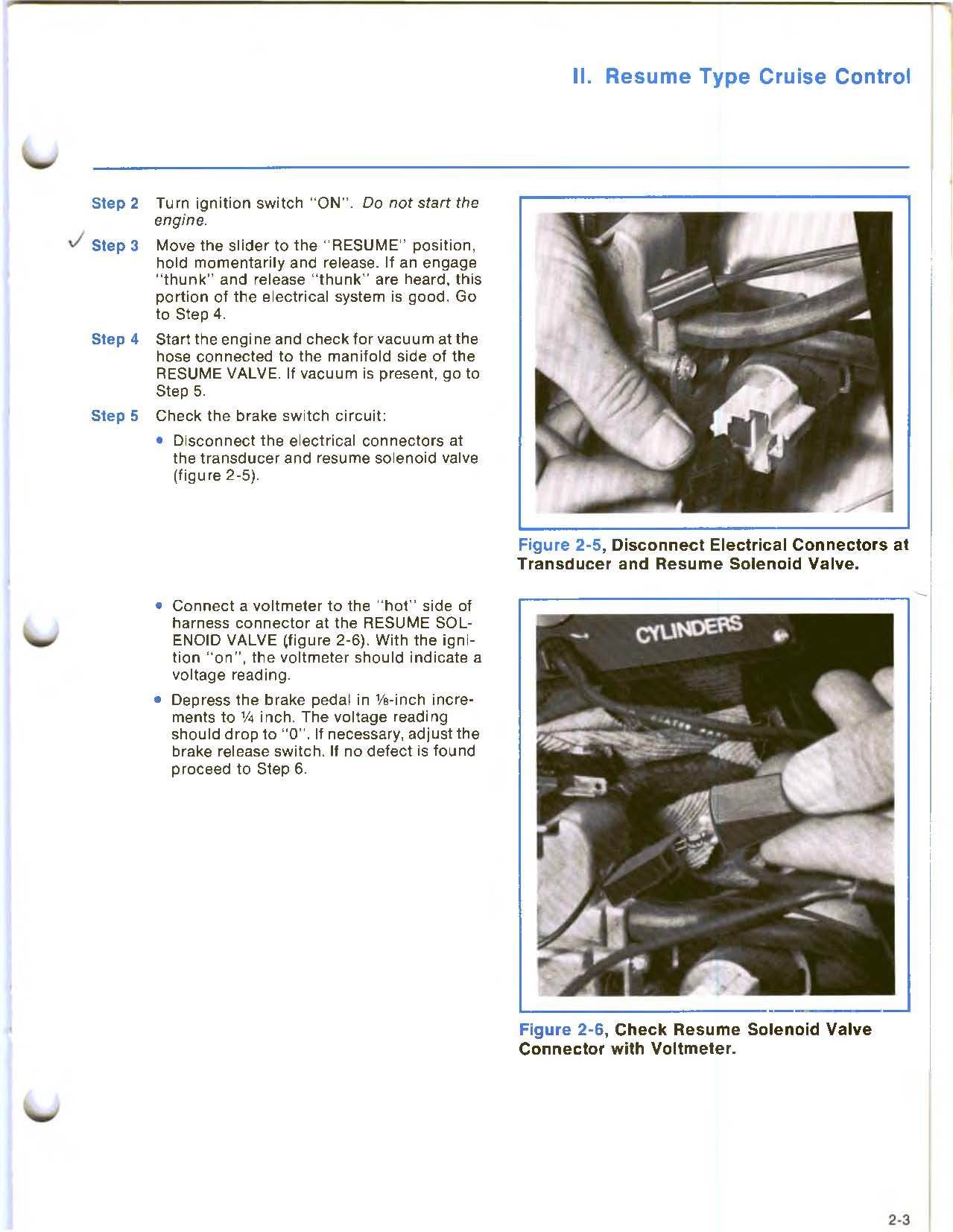 Cruise Control Troubleshooting Vacuum Part identification