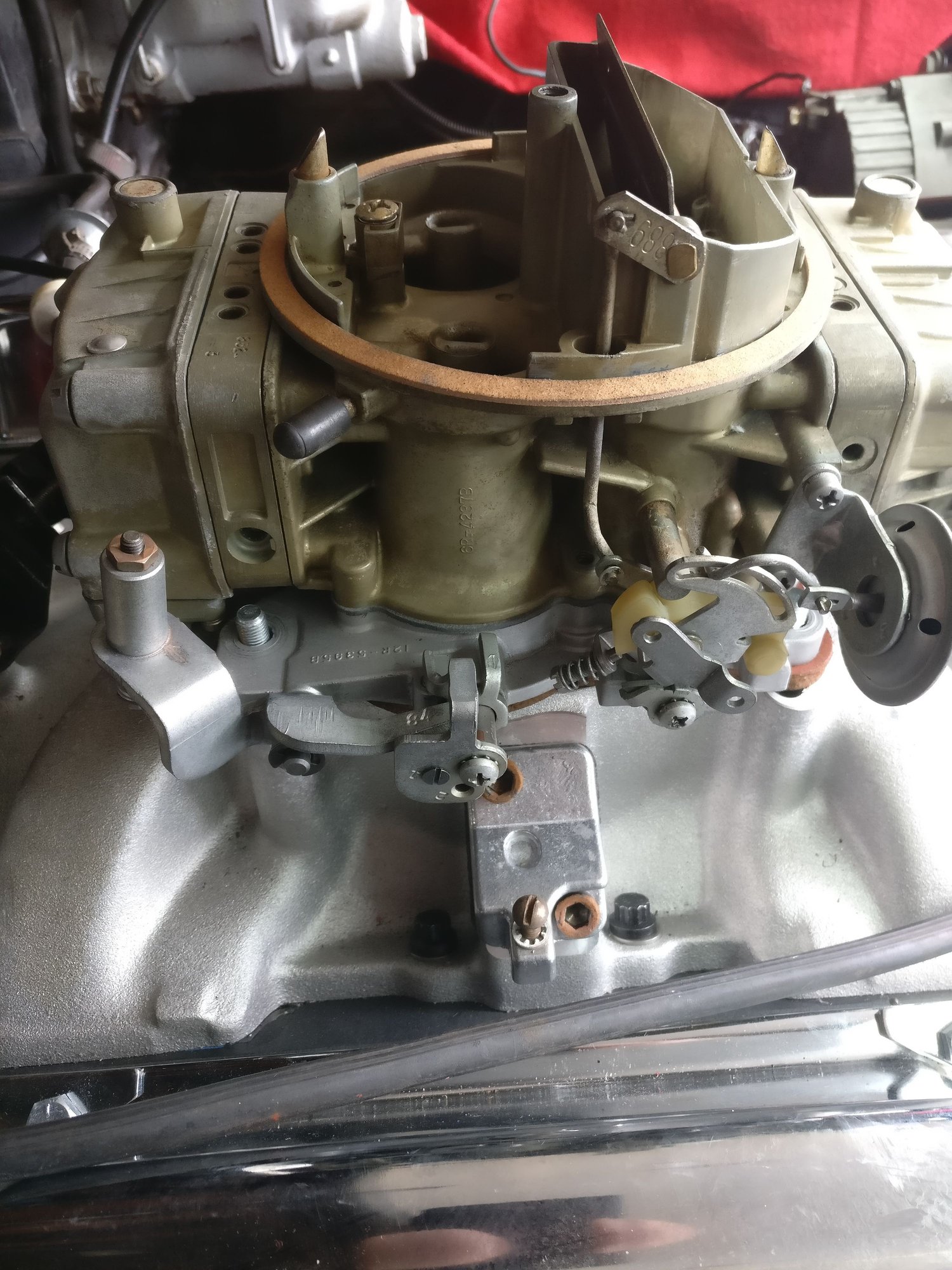 Holley 4165, Edelbrock intake, and divorced choke. What am I doing