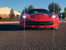 2014 C7 Z51 AT Red / Black photographed with a potato