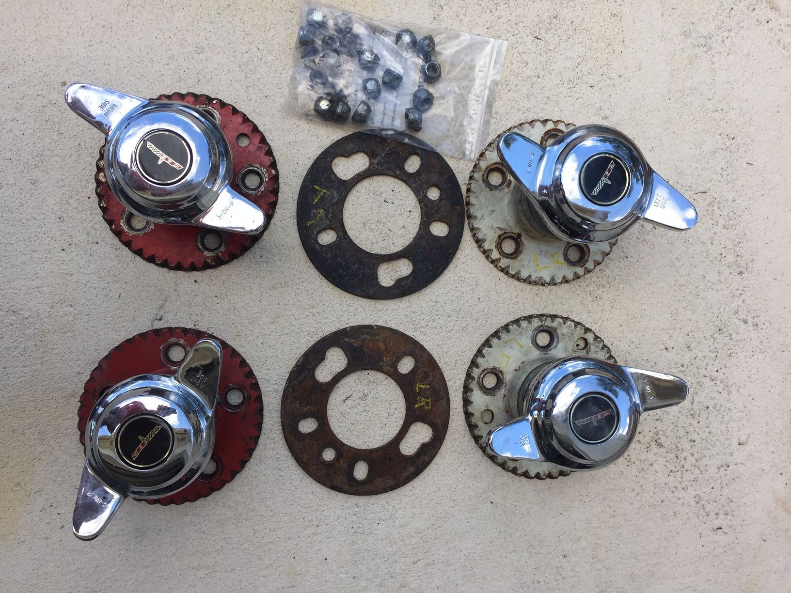 F/S Dayton Wire Wheels and Knockoff Adapters CorvetteForum