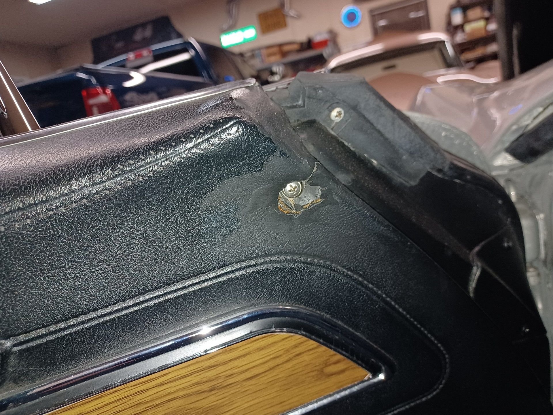 Door panel vinyl mounting hole repair CorvetteForum Chevrolet