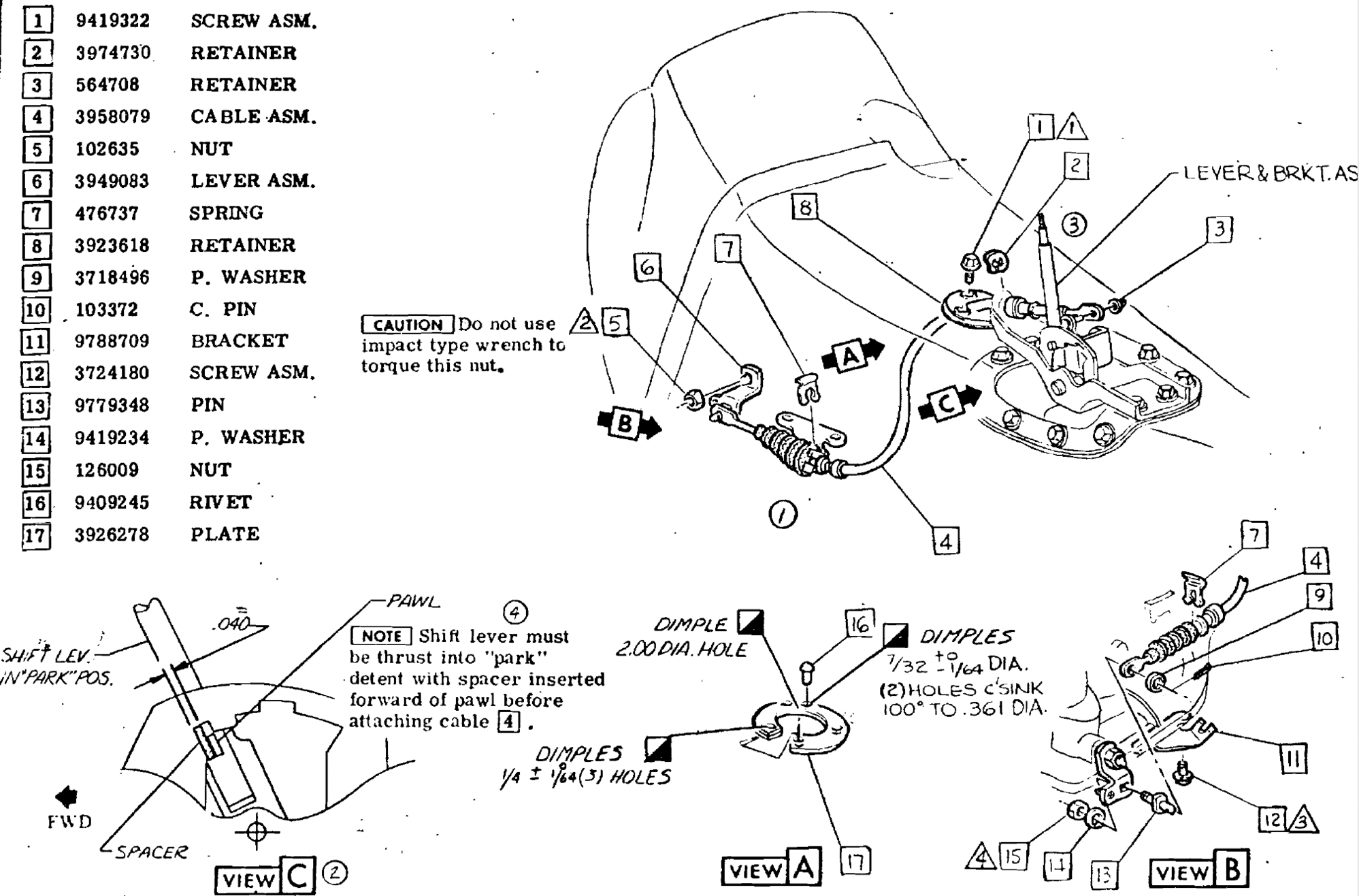 Automatic shifter linkage cable seems too long. Need to get a new one