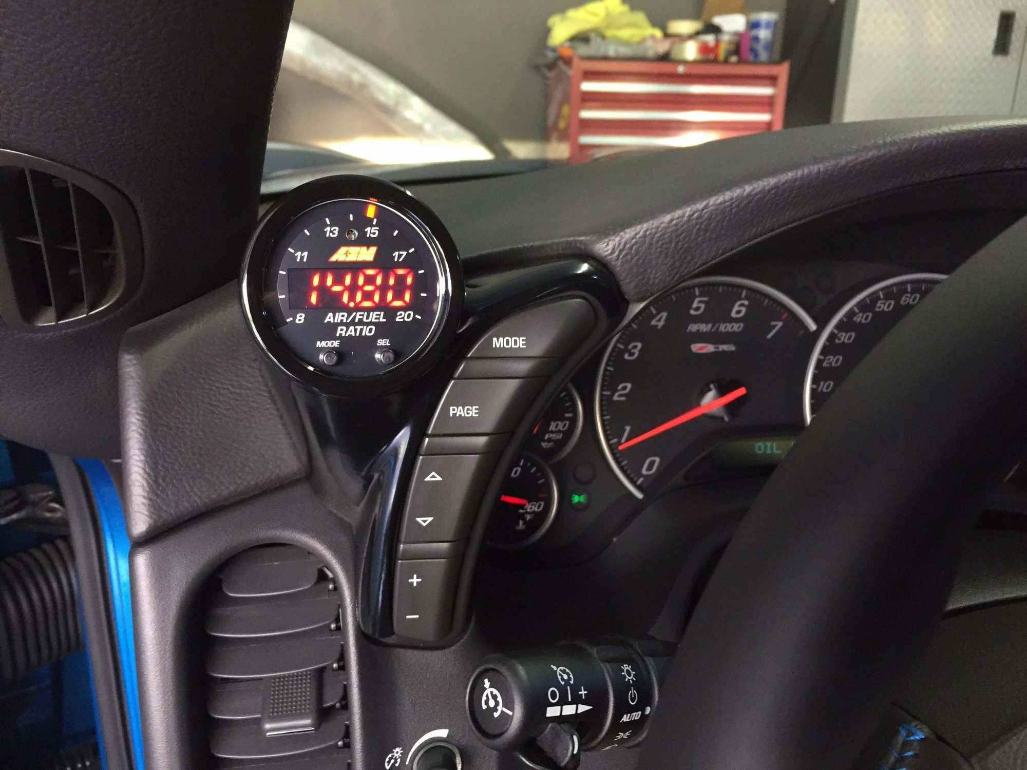 Z06 Air/Fuel Ratio Gauge Recs CorvetteForum Chevrolet Corvette