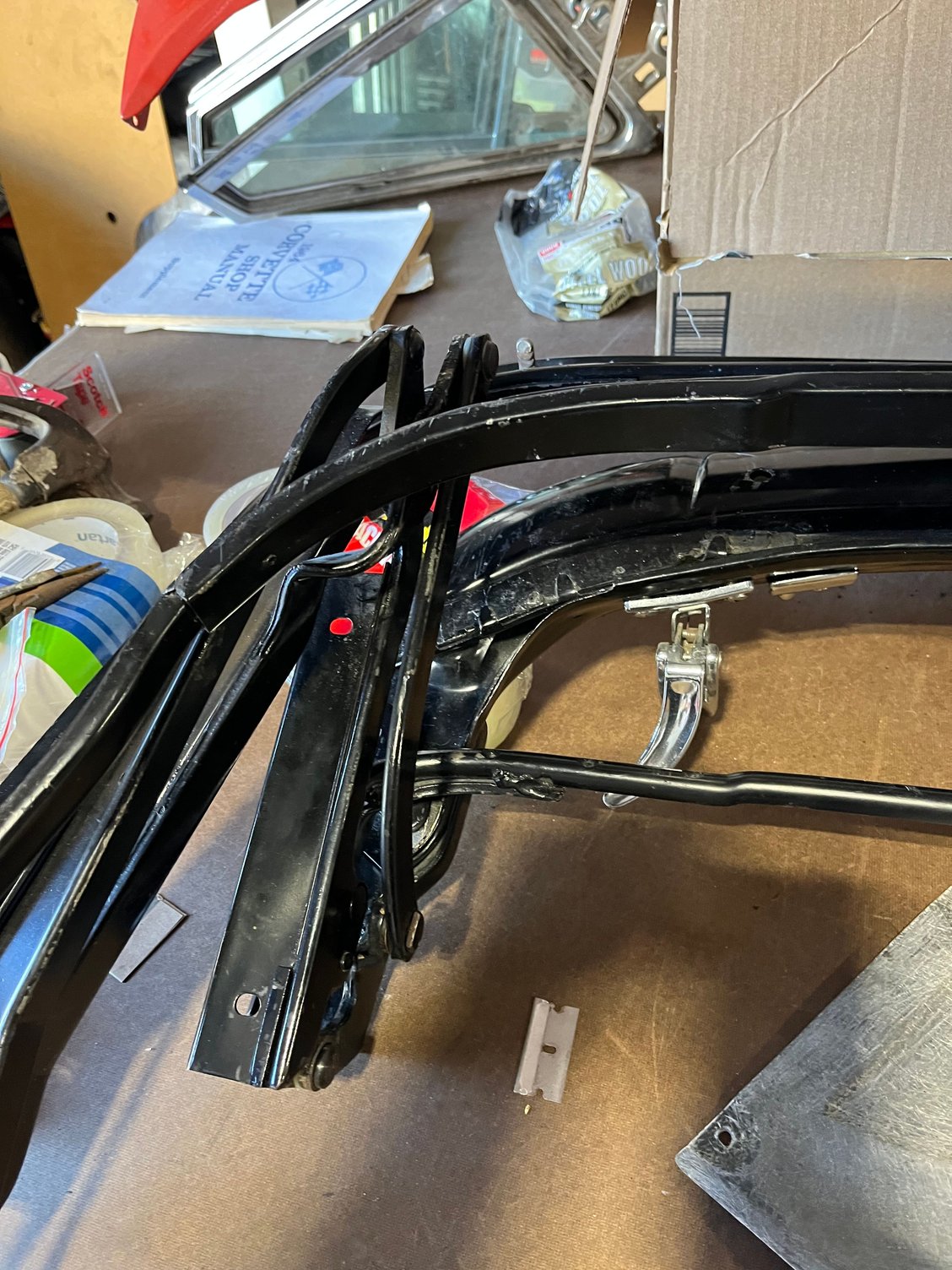 FS (For Sale) 63 to 65 convertible top frame with latches and pins