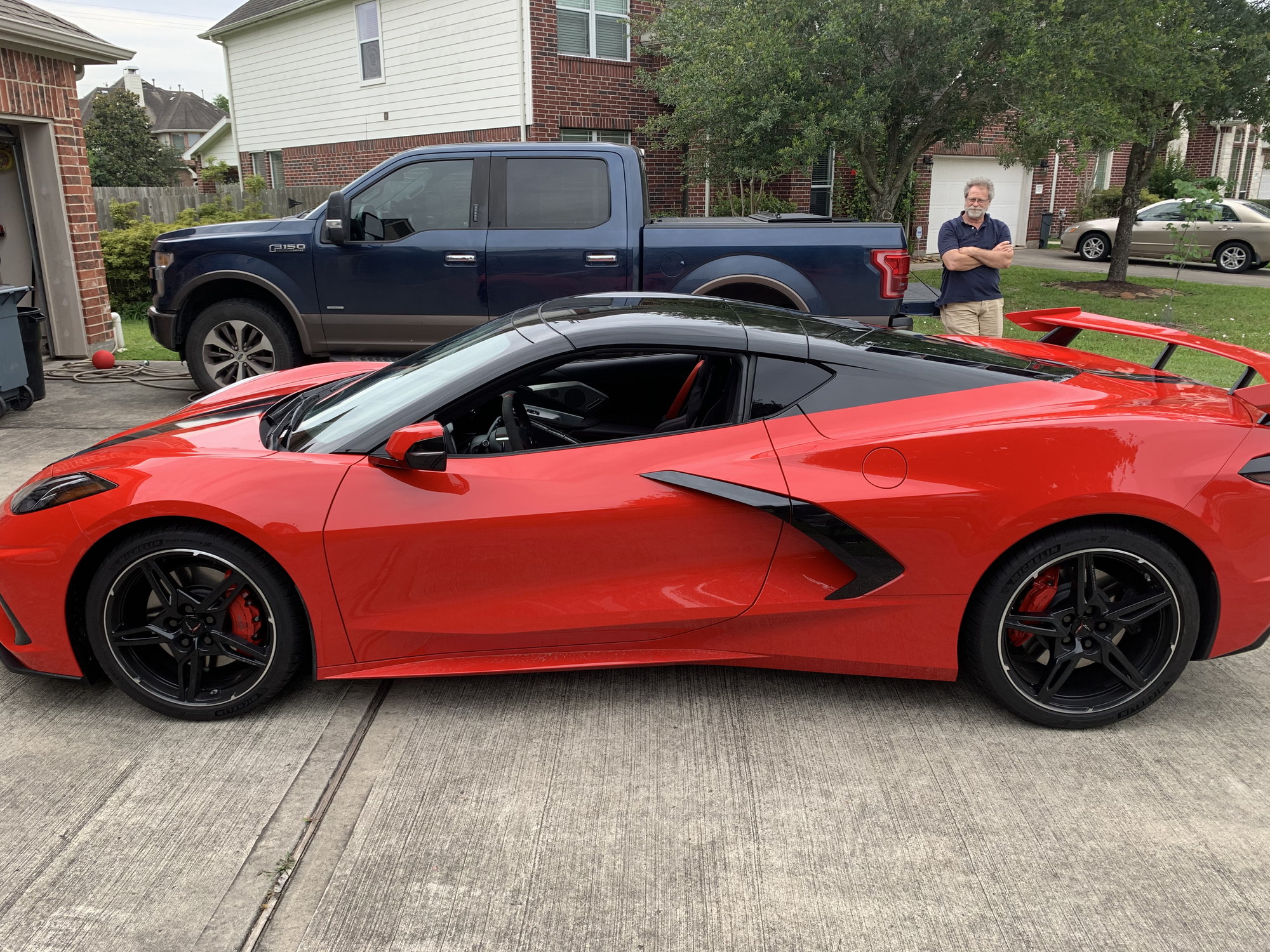 Red C8 with black top wrap - CorvetteForum - Chevrolet Corvette Forum