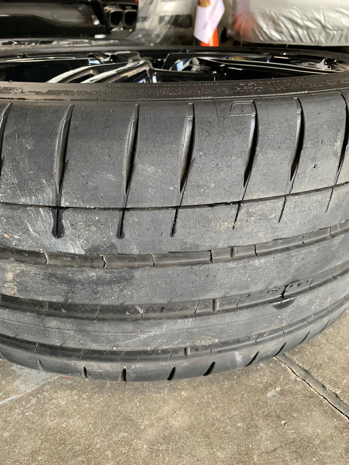 FS (For Sale) (4) OEM split spoke wheels with (4) Michelin Sport 4S ...