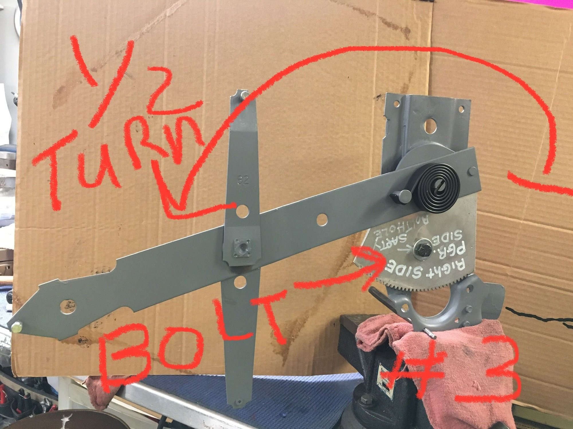 C3 window regulator spring tension rebuild CorvetteForum Chevrolet