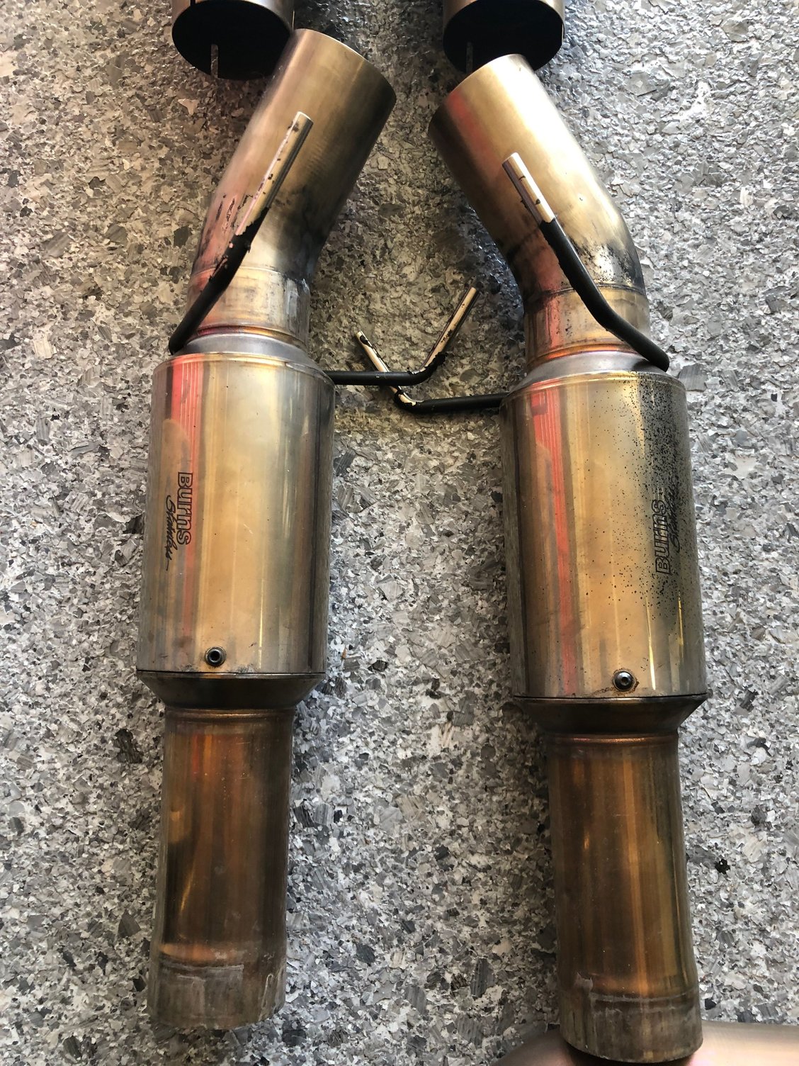 FS (For Sale) Burns stainless exhaust with 2 sets of mufflers